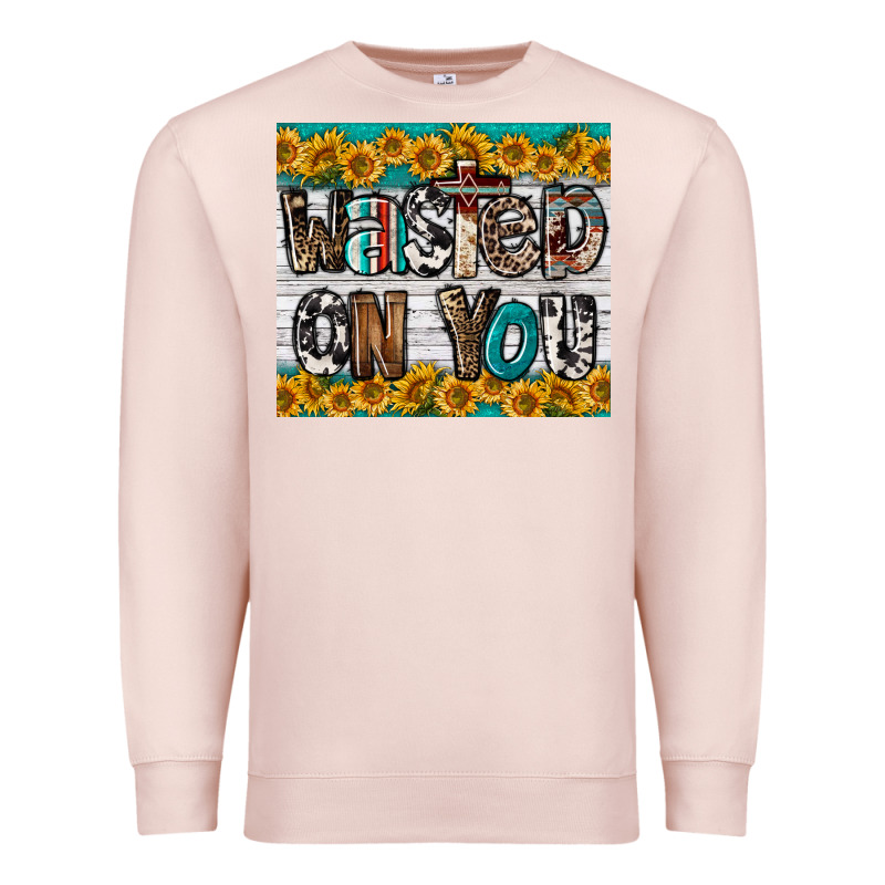 Western Wasted On You Premium Sweatshirt by LillyAllenDesigns | Teevron