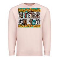 Pale Pink Western Wasted On You Premium Sweatshirt - LillyAllenDesigns