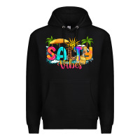 Black salty vibes Premium Hoodie - RanaPortraitStore