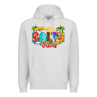Dove Grey salty vibes Premium Hoodie - RanaPortraitStore