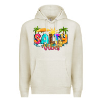 Oatmeal Heather salty vibes Premium Hoodie - RanaPortraitStore