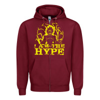 Burgundy i am the hype Zipper Hoodie - tuanDangUi