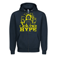 Navy i am the hype Zipper Hoodie - tuanDangUi