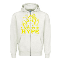 Oatmeal Heather i am the hype Zipper Hoodie - tuanDangUi
