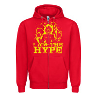 Red i am the hype Zipper Hoodie - tuanDangUi