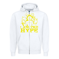 White i am the hype Zipper Hoodie - tuanDangUi