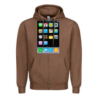 Chestnut cell phone smartphone mobile app halloween costume Zipper Hoodie - tuanDangUi