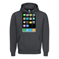Smoke cell phone smartphone mobile app halloween costume Zipper Hoodie - tuanDangUi
