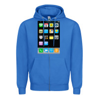 True Royal cell phone smartphone mobile app halloween costume Zipper Hoodie - tuanDangUi