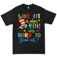 Black why fit in when you were born to stand out Premium Tee - LillyAllenDesigns
