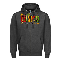 Charcoal Heather black Zipper Hoodie - LillyAllenDesigns