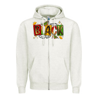 Oatmeal Heather black Zipper Hoodie - LillyAllenDesigns