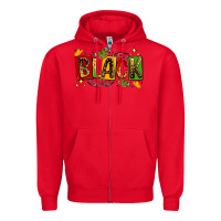 Red black Zipper Hoodie - LillyAllenDesigns