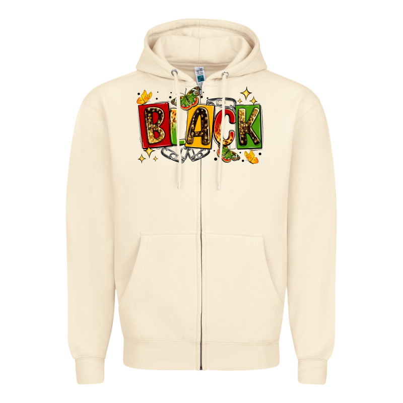 Black Zipper Hoodie by LillyAllenDesigns | Teevron