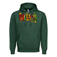 Sports Green black Zipper Hoodie - LillyAllenDesigns