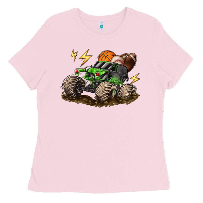 Monster Truck Sports Ladies Tee by LillyAllenDesigns | Teevron