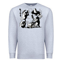 Heather Grey monokuma 1 Premium Sweatshirt - tuanDangUi