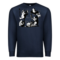 Navy monokuma 1 Premium Sweatshirt - tuanDangUi