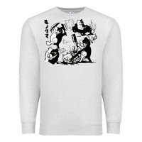 Oatmeal Heather monokuma 1 Premium Sweatshirt - tuanDangUi
