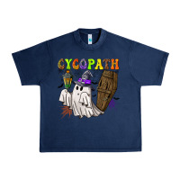 Navy Cycopath Urban Heavy Tee - NancyCooperArtShop