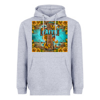 Heather Grey Western Faith Cross Butterfly Heavyweight Hoodie - LillyAllenDesigns