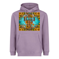 Lavender Western Faith Cross Butterfly Heavyweight Hoodie - LillyAllenDesigns