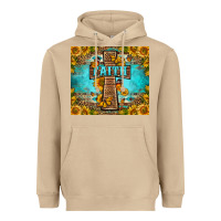 Mushroom Western Faith Cross Butterfly Heavyweight Hoodie - LillyAllenDesigns
