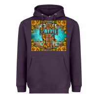 Plum Western Faith Cross Butterfly Heavyweight Hoodie - LillyAllenDesigns