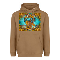Toasted Coconut Western Faith Cross Butterfly Heavyweight Hoodie - LillyAllenDesigns