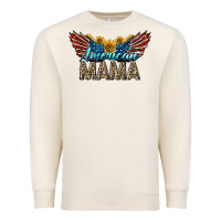 Sandshell Western American Mama With Sunflowers Premium Sweatshirt - LillyAllenDesigns