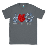 Charcoal Heather Peace Love Paws Classic Tee - Bettercallsaul