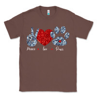 Chestnut Peace Love Paws Classic Tee - Bettercallsaul