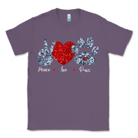 Lavender Peace Love Paws Classic Tee - Bettercallsaul