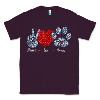 Plum Peace Love Paws Classic Tee - Bettercallsaul