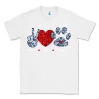 White Peace Love Paws Classic Tee - Bettercallsaul