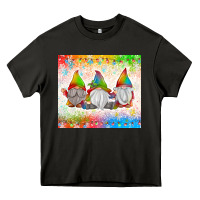 Asphalt christmas lights gnome Heavy Core Tee - MaliasSmallBusiness