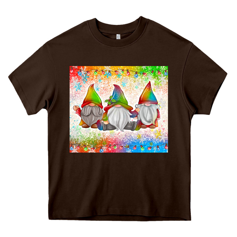 Christmas Lights Gnome Heavy Core Tee by MaliasSmallBusiness | Teevron