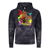 Cloud Black Black woman Autism nails Vintage Hoodie - NancyCooperArtShop