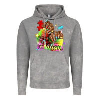 Cloud Rock Black woman Autism nails Vintage Hoodie - NancyCooperArtShop