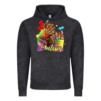 Vintage Black Black woman Autism nails Vintage Hoodie - NancyCooperArtShop