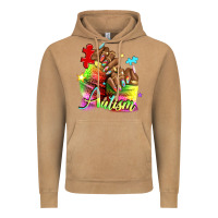 Vintage Camel Black woman Autism nails Vintage Hoodie - NancyCooperArtShop