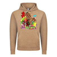 Vintage Coffee Black woman Autism nails Vintage Hoodie - NancyCooperArtShop