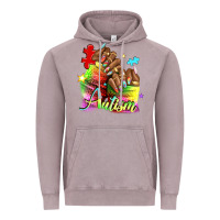Vintage Zinc Black woman Autism nails Vintage Hoodie - NancyCooperArtShop
