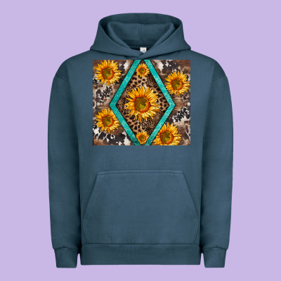 Sunflower Tumbler Urban Hoodie Designed By Barkaloodesign
