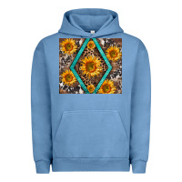 Pigment Pebble Blue sunflower tumbler Urban Hoodie - BarkalooDesign