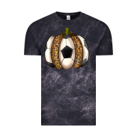 Cloud Black Soccer Pumpkin Vintage Tee - texasbilliewilder