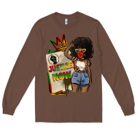 Chestnut juneteenth justice now Long Sleeve Tee - CowGirlArtShop