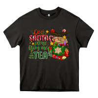 Asphalt deer santa please bring me tea Heavy Core Tee - MaliasSmallBusiness