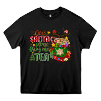 Black deer santa please bring me tea Heavy Core Tee - MaliasSmallBusiness