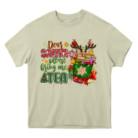 Mossy deer santa please bring me tea Heavy Core Tee - MaliasSmallBusiness